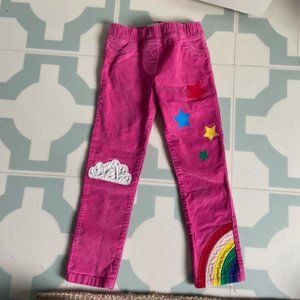 MINI BODEN Kids' Appliqué Corduroy Leggings, Alternate, color, TICKLED PINK MINI